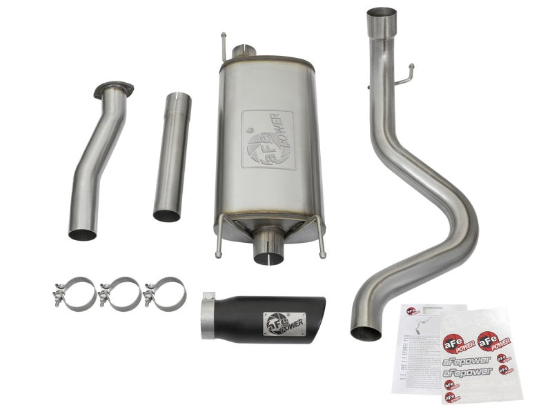 aFe MACH Force XP Cat-Back SS w/Black Tips 16 Toyota Tacoma V6-3.5L