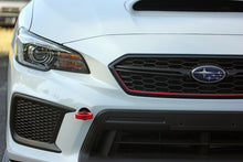 Load image into Gallery viewer, PERRIN 18-21 Subaru WRX &amp; STI / 13-25 BRZ / 17-20 Toyota 86 Tow Hook Kit (Front) - Red