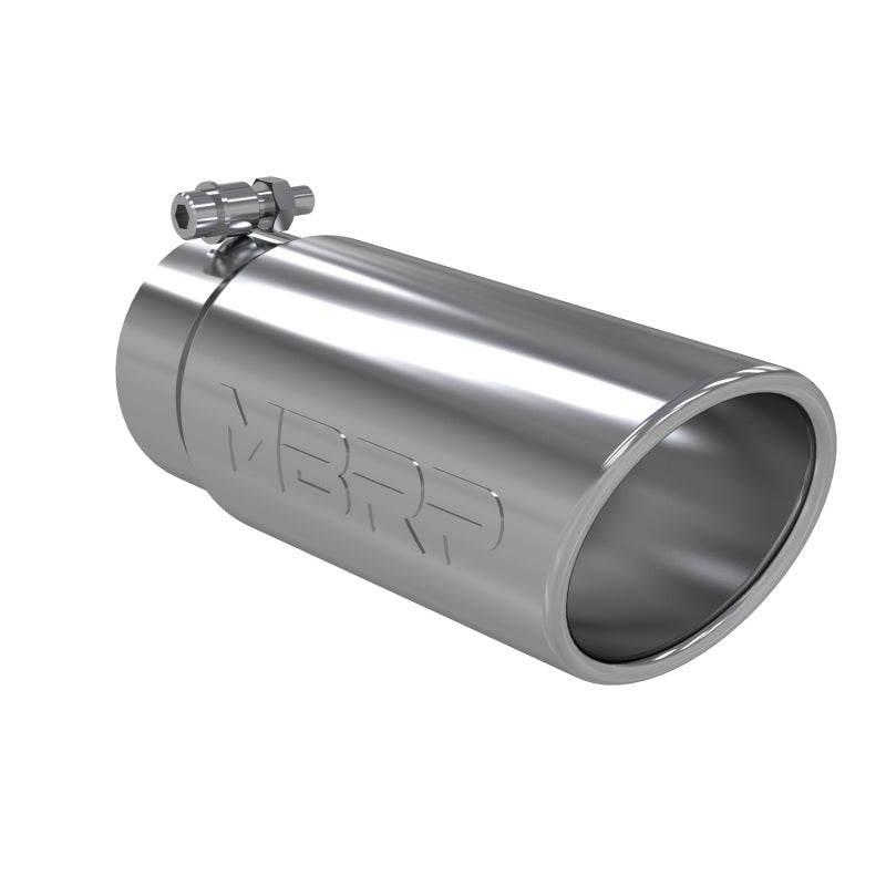 MBRP Universal Tip 4in O.D. Angled Rolled End 3.5in inlet 10 length