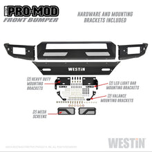 Load image into Gallery viewer, Westin 16-19 Chevy/GMC Silverado/Sierra 1500 Pro-Mod Front Bumper - Textured Black