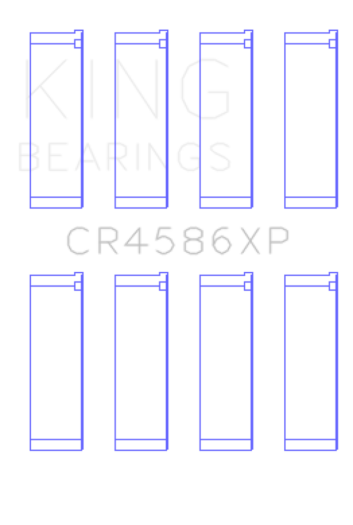 King Engine Bearings Mitsubishi 4B11T EVO X 2007+ (Size STDX) Performance Rod Bearing Set