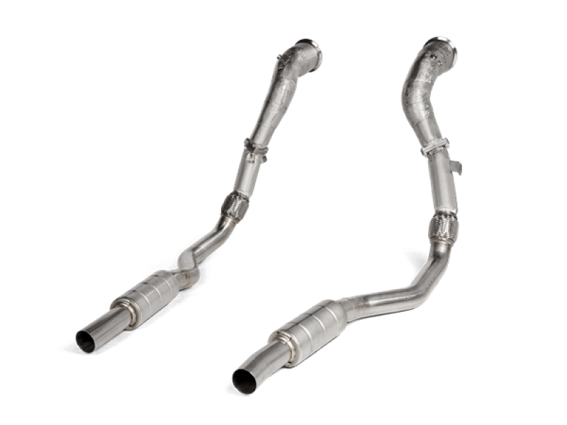 Akrapovic 2020 Audi RS6 Avant (C8) DownPipe (SS) w/Link Pipe Set (Does Not Fit w/L-AU/SS/6)