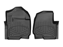Load image into Gallery viewer, WeatherTech 2017+ Ford F-250/F-350/F-450/F-550 SuperCab/SuperCrew Front FloorLiner HP - Black