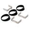 Autometer Gauge Mount Angle Rings Black 3 Pieces for 2 5/8in Gauges