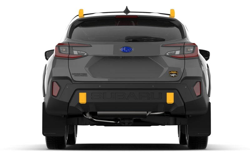 Rally Armor 24-26 Subaru Crosstrek (Wilderness Only) Black UR Mud Flap W/Grey Logo-No Drilling Req