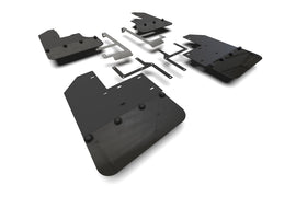 Rally Armor 19-26 Jeep JT Gladiator (Mojave/Rubicon) Black Mud Flap w/Metallic Black Logo