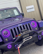 Load image into Gallery viewer, Oracle 7in High Powered LED Headlights - Black Bezel - ColorSHIFT - BC1