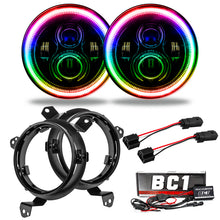 Load image into Gallery viewer, Oracle Jeep Wrangler JL/JT 7in. High Powered LED Headlights (Pair) - w/ BC1 Controller