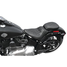 Load image into Gallery viewer, Mustang 11-13 Harley Blackline, 12-17 Slim,Slim S Wide Tripper Solo Seat Diamond Stitch - Black