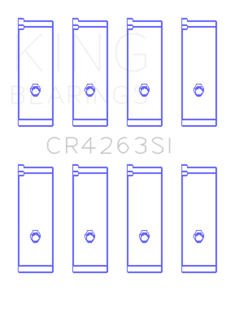 King Engine Bearings Toyota 1ZZ-FE Rod Bearing Set - Size STD