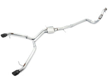 Load image into Gallery viewer, AWE Tuning Audi B9 A4 Track Edition Exhaust Dual Outlet - Diamond Black Tips (Includes DP)