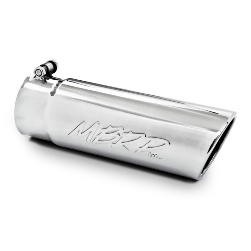 MBRP Universal Tip 4in O.D. Angled Rolled End 3.5in inlet 10 length