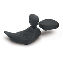 Load image into Gallery viewer, Mustang 97-07 Harley Rd King,06-07 Str Glide,00-05 Eagle Wide Tripper Solo Seat Dr Back Diam - Black