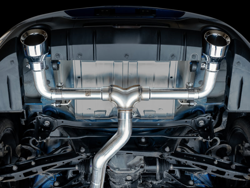 AWE Tuning Subaru BRZ/ Toyota GR86/ Toyota 86 Track Edition Cat-Back Exhaust- Chrome Silver Tips