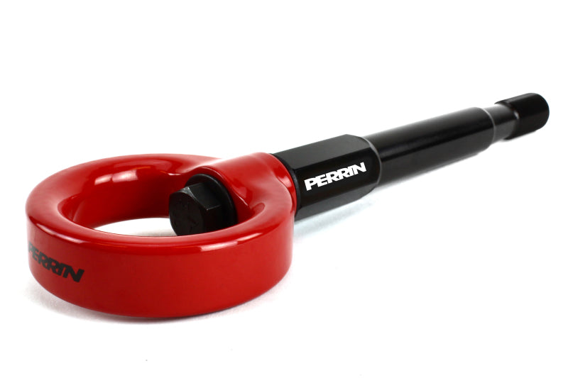 PERRIN 08-14 Subaru WRX/STI (Hatchback) Tow Hook Kit (Rear) - Red