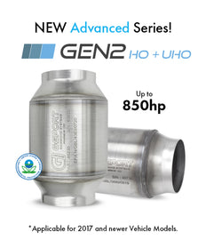 GESI G-Sport 6PK 400 CPSI EPA Compliant 3in Inlet/Outlet GEN2 Ultra High Output Cat Conv Assembly