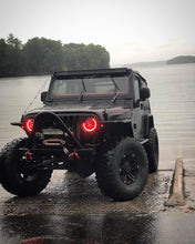 Load image into Gallery viewer, Oracle 7in High Powered LED Headlights - Black Bezel - Red