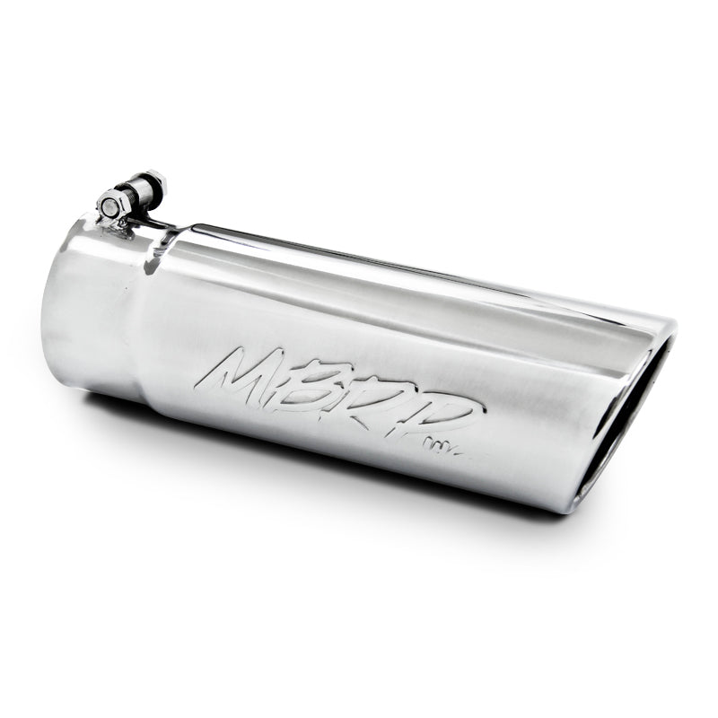 MBRP Universal Tip 4in O.D. Angled Rolled End 3.5in inlet 10 length