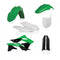 Acerbis 13-16 Kawasaki KX250F Full Plastic Kit - Green/White/Black Original 16