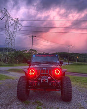 Load image into Gallery viewer, Oracle 7in High Powered LED Headlights - Black Bezel - Red
