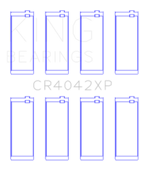 King BMW M40/M42/M43/M44 1.6L/1.8L/1.9L Connecting Rod Bearings (Set of 4) - Size +.026mm