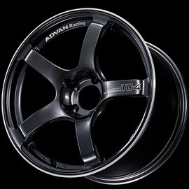 Advan TC4 18x9.5 +12 5x114.3 Racing Gunmetallic and Ring Wheel