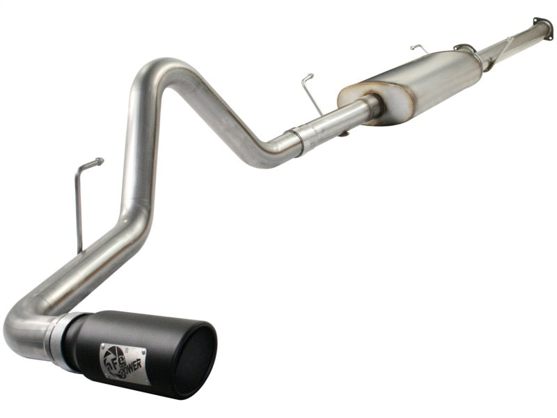 aFe MACH Force XP Exhausts Cat-Back SS-409 EXH CB Toyota Tundra 10-11 V8-5.7L 145.7 WB (blk tip)