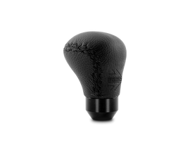 Momo Anatomico Shift Knob - Black Leather, Black Stitching