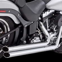 Load image into Gallery viewer, Vance &amp; Hines HD Softail 86-17 Big Shots Staggered Chrome PCX Full System Exhaust
