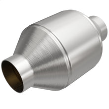 Load image into Gallery viewer, MagnaFlow Univ Cat Conv 2.5in Inlet/Outlet Center/Center Round 3in Body L x 5in W x 8.75in Overall L
