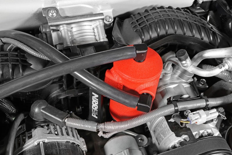 PERRIN 22-24 Subaru WRX Air Oil Separator - Neon Yellow