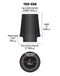 Airaid Universal Air Filter - Cone 4 x 7 x 4 5/8 x 6