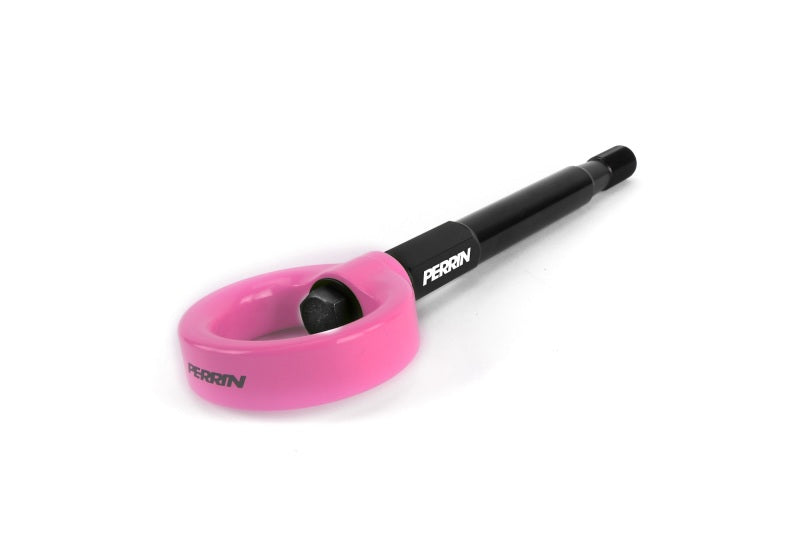 PERRIN 22-25 Subaru WRX / 18-23 Crosstrek / 17-23 Impreza Forester Tow Hook Kit (Front) - Hyper Pink