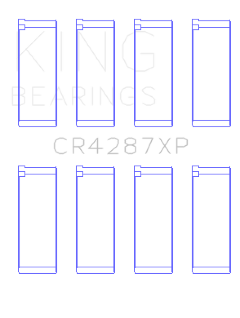 King Engine Bearings Acura B18C1/B18C5 VTEC (Size STDX) Performance Rod Bearing Set